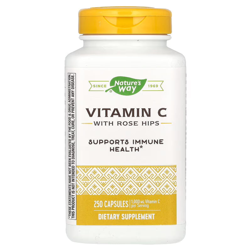 Vitamin C with Rose Hips, 250 Capsules