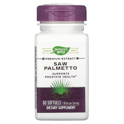 Saw Palmetto, 160 mg, 60 Softgels