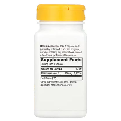 Vitamin B-1, 100 mg, 100 Capsules