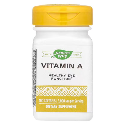 Vitamin A, 3,000 mcg, 100 Softgels