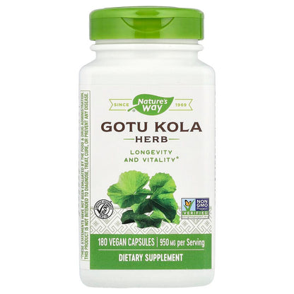 Gotu Kola Herb, 950 mg , 180 Vegan Capsules