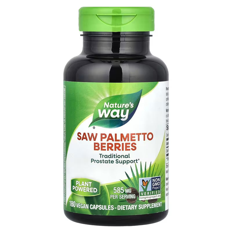 Saw Palmetto Berries, 585 mg, 180 Vegan Capsules