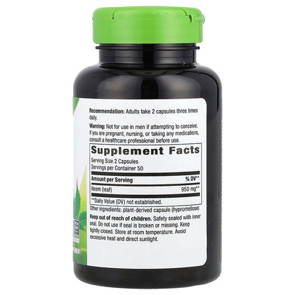 Neem Leaf, 950 mg, 100 Vegan Capsules