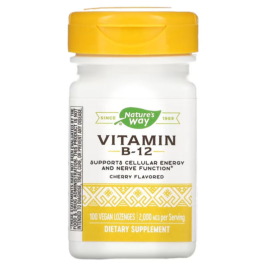 Vitamin B-12, Cherry, 2,000 mcg, 100 Vegan Lozenges